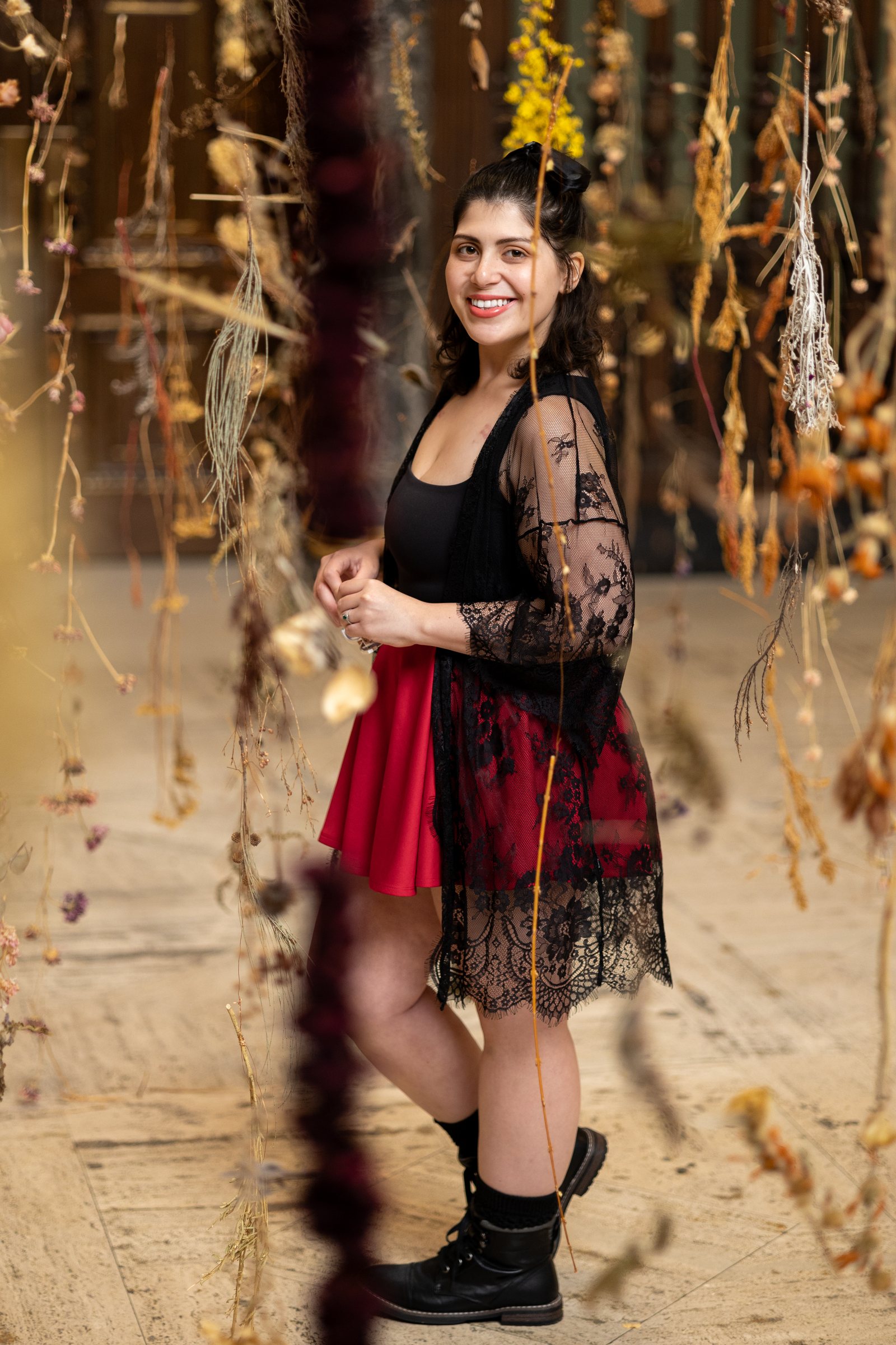 Dried Flowers · Red