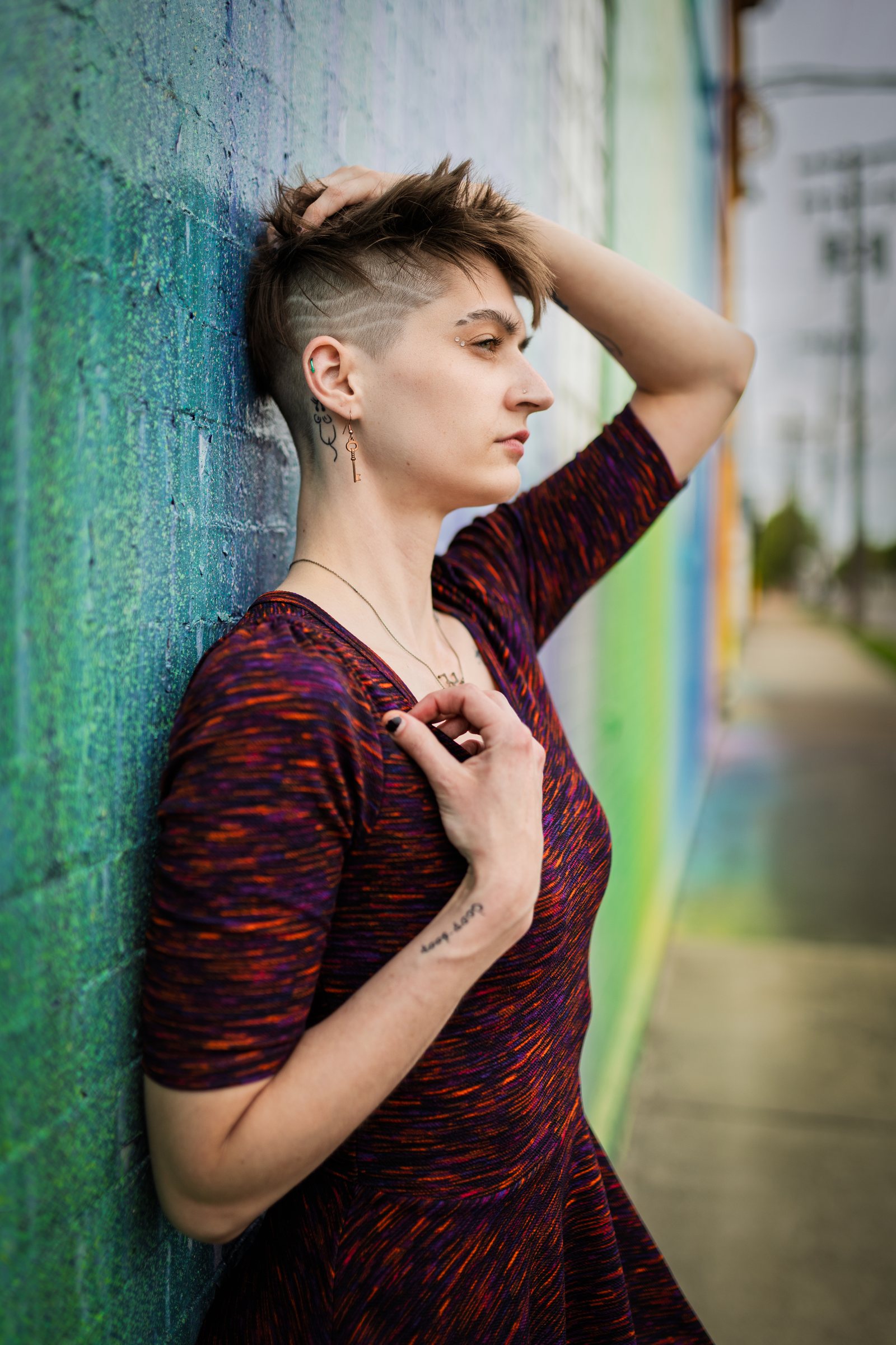 Patterned · Teal Mural